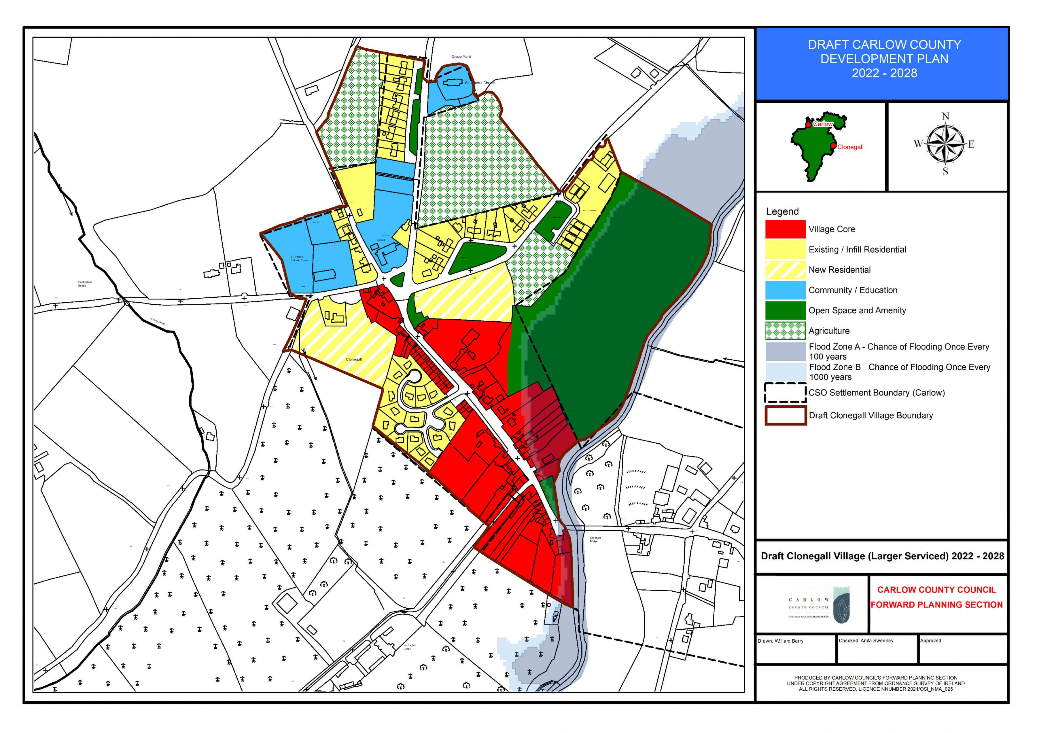 Clonegall Zoning Map
