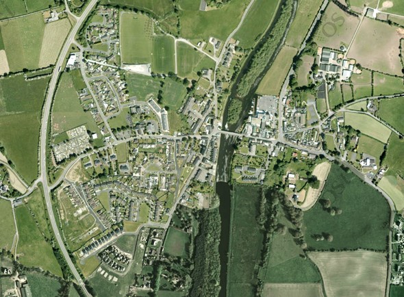 Aerial imagery of Leighlinbridge