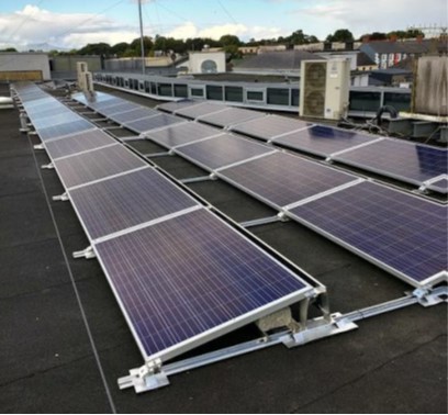 PV panels on roof if Tullow Area Office