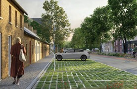Greening of parking spaces