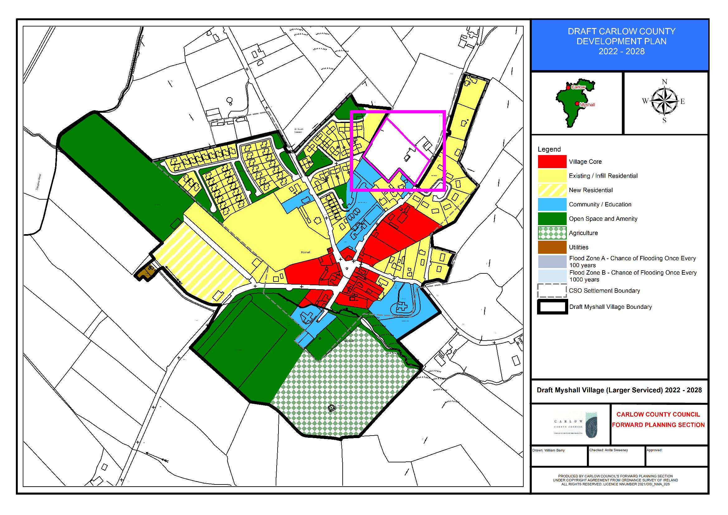 Draft Myshall Village (Larger Serviced) 2022-2028