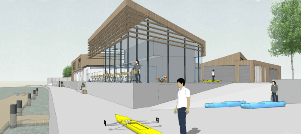 Artists Illustration of River Barrow Water Activity Centre