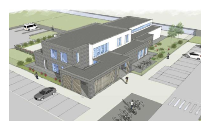 Illustration of proposed multifunctional community hub for Tullow
