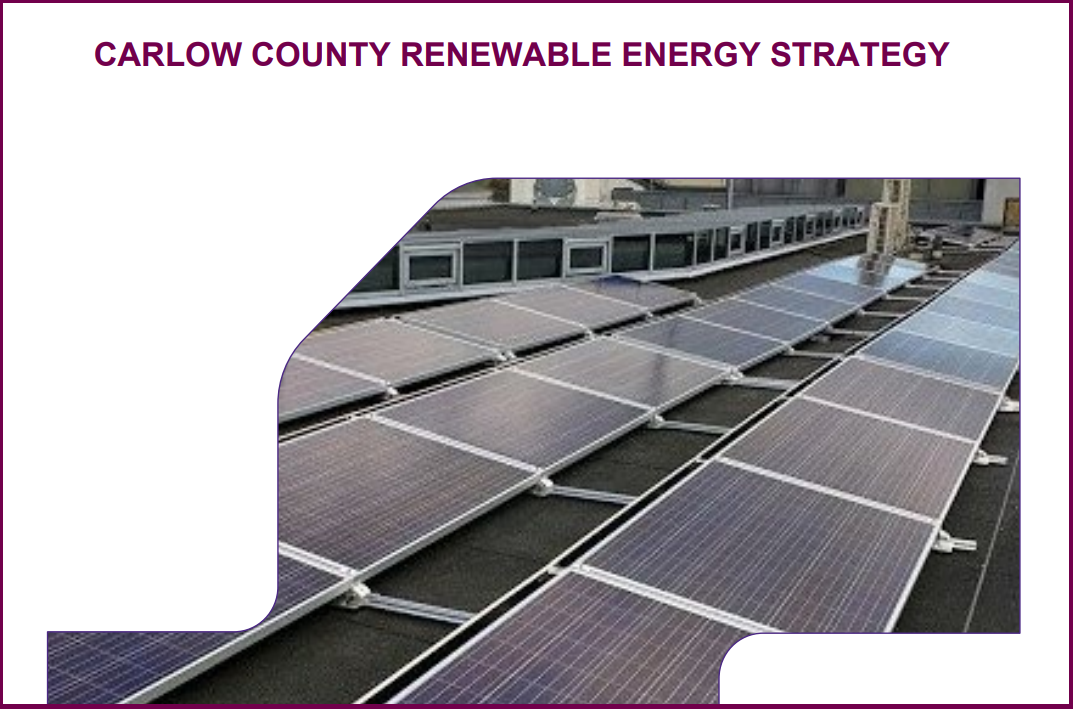 Cover page of Carlow County renewable energy strategy