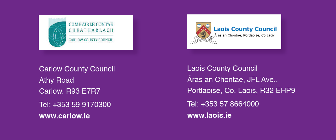 Carlow County Council and Laois County Council addresses
